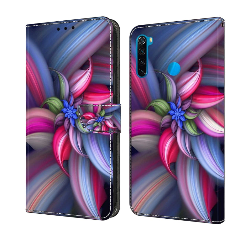 For Xiaomi Redmi Note 8T Crystal 3D Shockproof Protective Leather Phone Case(Colorful Flower) - free shipping - PMC TechLife - Order now!