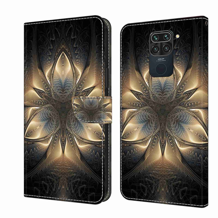 For Xiaomi Redmi Note 9 Crystal 3D Shockproof Protective Leather Phone Case(Luminous Building) - free shipping - PMC TechLife - Order now!