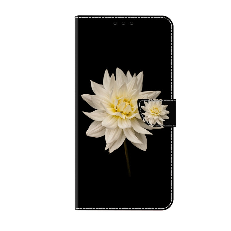 For Xiaomi Redmi Note 10 4G Crystal 3D Shockproof Protective Leather Phone Case(White Flower) - free shipping - PMC TechLife - Order now!