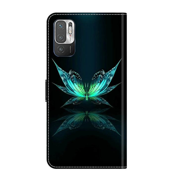 For Xiaomi Redmi Note 10 5G Crystal 3D Shockproof Protective Leather Phone Case(Reflection Dutterfly) - free shipping - PMC TechLife - Order now!