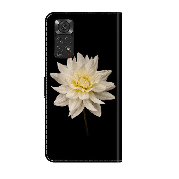 For Xiaomi Redmi Note 11 Global Crystal 3D Shockproof Protective Leather Phone Case(White Flower) - free shipping - PMC TechLife - Order now!