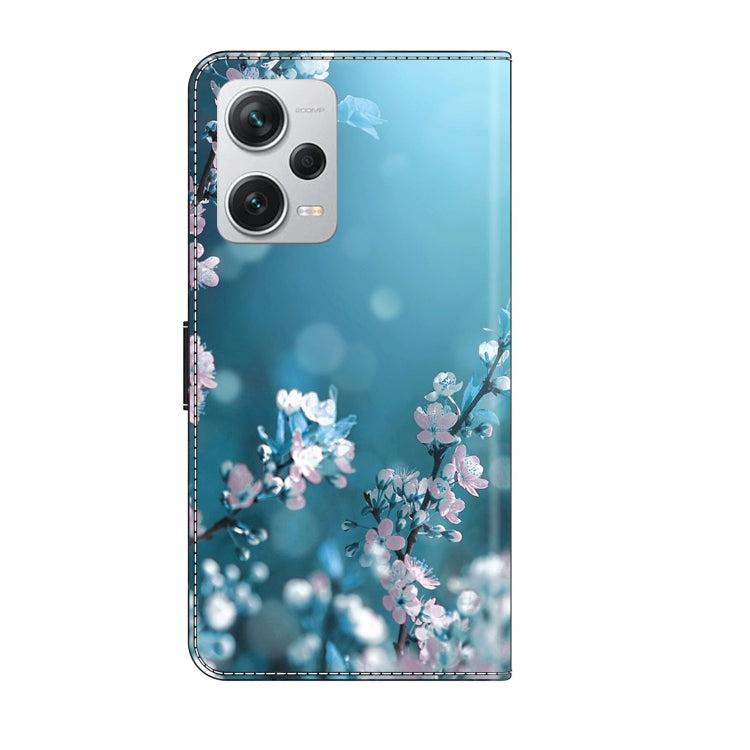 For Xiaomi Redmi Note 12 Pro+ Crystal 3D Shockproof Protective Leather Phone Case(Plum Flower) - Xiaomi Cases by PMC Jewellery | Online Shopping South Africa | PMC Jewellery