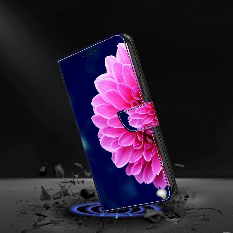 For Xiaomi Redmi Note 12 4G Crystal 3D Shockproof Protective Leather Phone Case(Pink Petals) - free shipping - PMC TechLife - Order now!