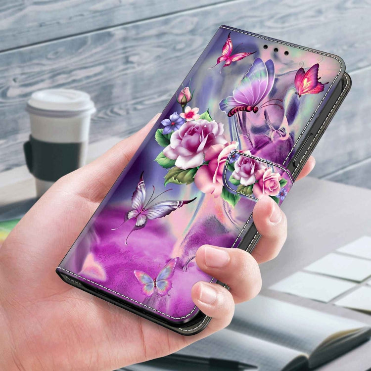 For Xiaomi Redmi Note 12 5G Global / Poco X5 Crystal 3D Shockproof Protective Leather Phone Case(Butterfly) - Xiaomi Cases by PMC Jewellery | Online Shopping South Africa | PMC Jewellery