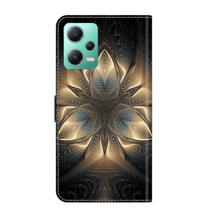 For Xiaomi Redmi Note 12 5G Global / Poco X5 Crystal 3D Shockproof Protective Leather Phone Case(Luminous Building) - Xiaomi Cases by PMC Jewellery | Online Shopping South Africa | PMC Jewellery