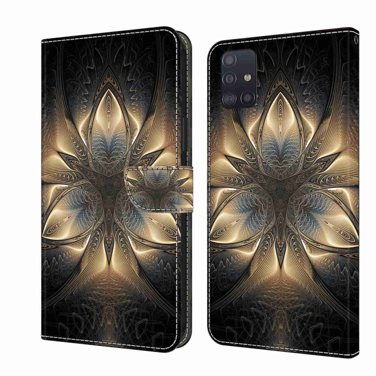 For Samsung Galaxy A51 4G Crystal 3D Shockproof Protective Leather Phone Case(Luminous Building) - free shipping - PMC TechLife - Order now!