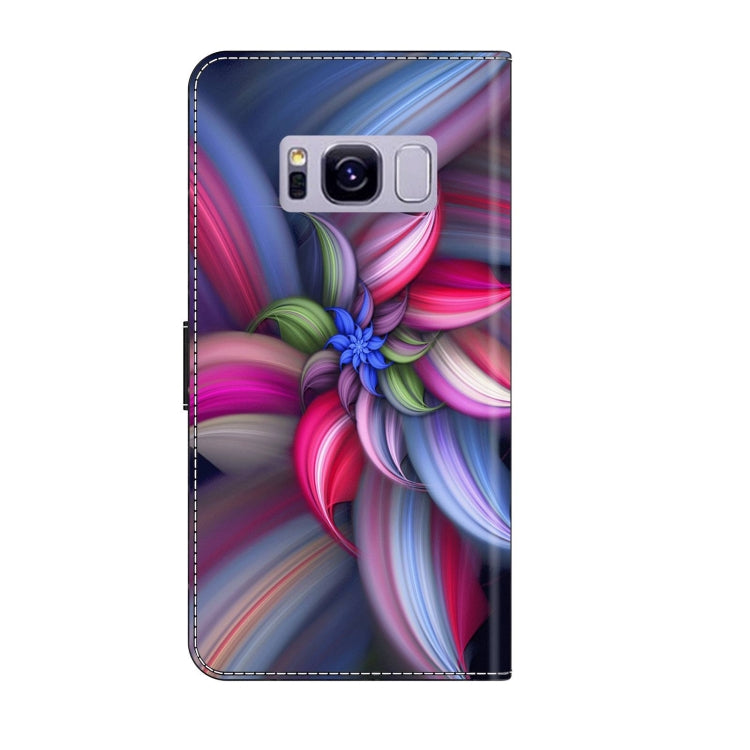 For Samsung Galaxy S8+ Crystal 3D Shockproof Protective Leather Phone Case(Colorful Flower) - free shipping - PMC TechLife - Order now!