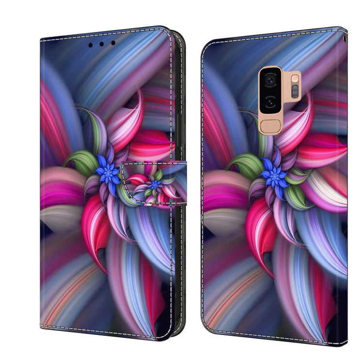 For Samsung Galaxy S9+ Crystal 3D Shockproof Protective Leather Phone Case(Colorful Flower) - free shipping - PMC TechLife - Order now!