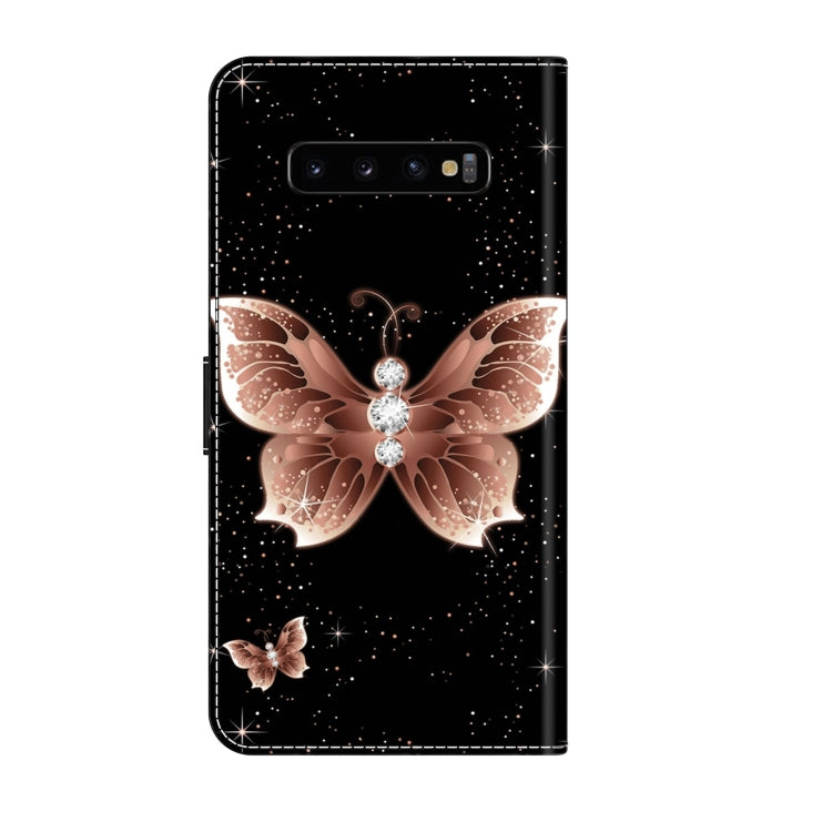 For Samsung Galaxy S10+ Crystal 3D Shockproof Protective Leather Phone Case(Pink Diamond Butterfly) - free shipping - PMC TechLife - Order now!
