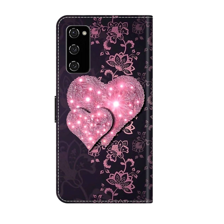 For Samsung Galaxy S20 FE Crystal 3D Shockproof Protective Leather Phone Case(Lace Love) - free shipping - PMC TechLife - Order now!