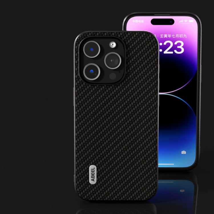 For iPhone 15 Plus ABEEL Carbon Fiber Texture Protective Phone Case(Black) - free shipping - PMC TechLife - Order now!
