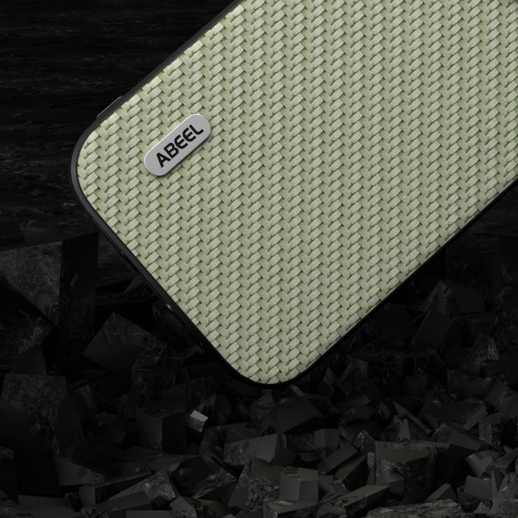 For iPhone 14 ABEEL Carbon Fiber Texture Protective Phone Case(Green) - iPhone 14 Cases by PMC Jewellery | Online Shopping South Africa | PMC Jewellery