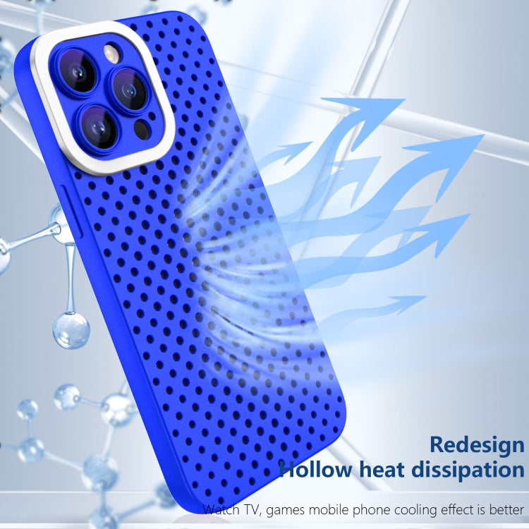 For iPhone 13 Pro Max Hollow Heat Dissipation TPU Phone Case(Blue) - free shipping - PMC TechLife - Order now!