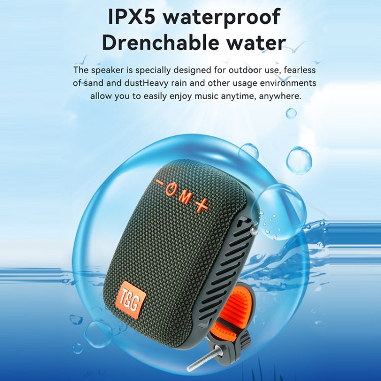 T&G TG-392 Outdoor Bicycle TWS Wireless Bluetooth IPX5 Waterproof Speaker(Black) - Waterproof Speaker by T&G | Online Shopping South Africa | PMC Jewellery