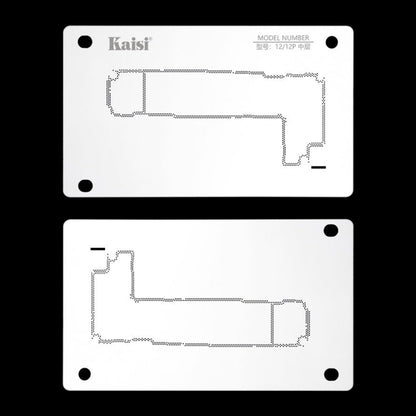 Kaisi 18 in 1 Silicone Middle Layer Tin Planting BGA Reballing Platform for iPhone X-14 Pro Max - BGA Stencils by Kaisi | Online Shopping South Africa | PMC Jewellery