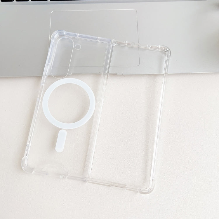 For Samsung Galaxy Z Fold5 5G Magsafe Magnetic Transparent Shockproof Phone Case - Galaxy Z Fold5 Cases by PMC TechLife | Online Shopping South Africa | PMC TechLife