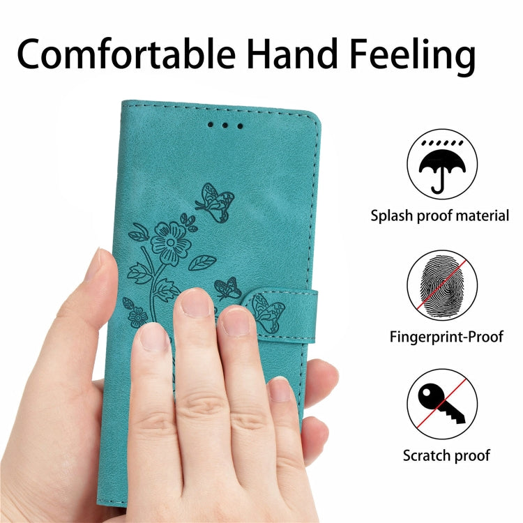 For Xiaomi Redmi Note 12 Pro 5G Flower Butterfly Embossing Pattern Leather Phone Case(Sky Blue) - free shipping - PMC TechLife - Order now!