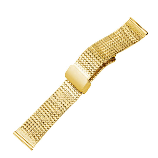 For Apple Watch 4 44mm Magnetic Buckle Herringbone Mesh Metal Watch Band(Gold) - Watch Bands by PMC Jewellery | Online Shopping South Africa | PMC Jewellery