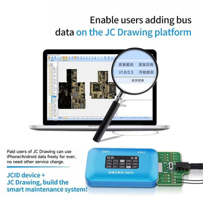 JCID Rbox Bus Analyzer for iPhone and Android Signal Faults Detection - Test Tools by JC | Online Shopping South Africa | PMC Jewellery | Buy Now Pay Later Mobicred