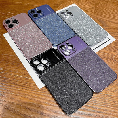 For iPhone 14 Pro Metallic Glitter Powder Shockproof Phone Case(Grey) - iPhone 14 Pro Cases by PMC Jewellery | Online Shopping South Africa | PMC Jewellery