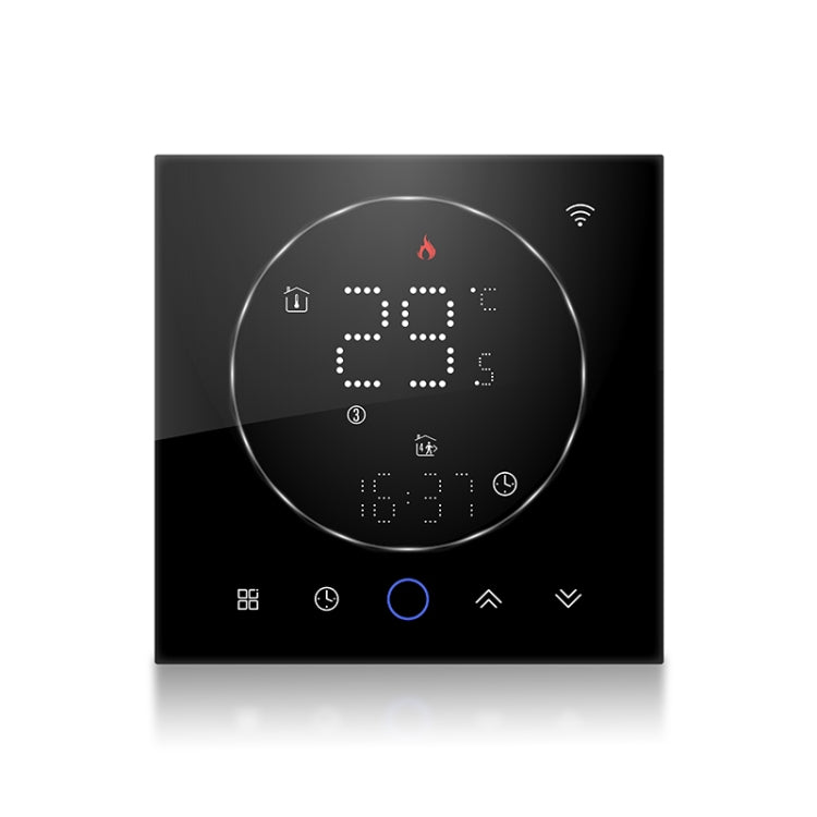 BHT-008GALW 95-240V AC 5A Smart Home Water Heating LED Thermostat With WiFi(Black) - Thermostat & Thermometer by PMC Jewellery | Online Shopping South Africa | PMC Jewellery