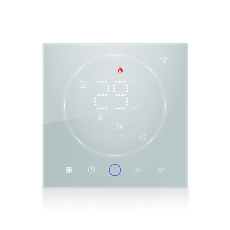 BHT-008GALW 95-240V AC 5A Smart Home Water Heating LED Thermostat With WiFi(White) - Thermostat & Thermometer by PMC Jewellery | Online Shopping South Africa | PMC Jewellery