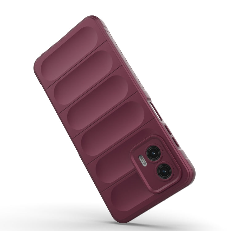 For Motorola Moto G73 5G Magic Shield TPU + Flannel Phone Case(Grey) - free shipping - PMC TechLife - Order now!