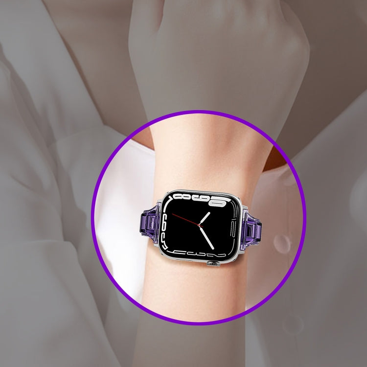 For Apple Watch 4 40mm Cube Airbag Clear TPU Watch Band(Transparent) - Watch Bands by PMC TechLife | Online Shopping South Africa | PMC TechLife