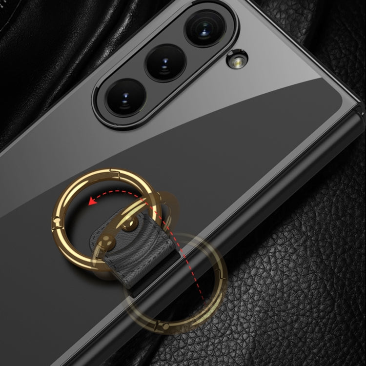 For Samsung Galaxy Z Fold5 GKK Electroplating Phone Case with Ring(Silver) - free shipping - PMC TechLife - Order now!