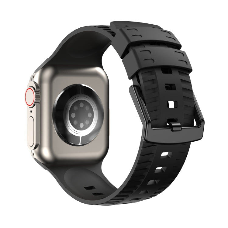 Tire Texture Silicone Watch Band For Apple Watch SE 2023 40mm(Black) - free shipping - PMC TechLife - Order now!
