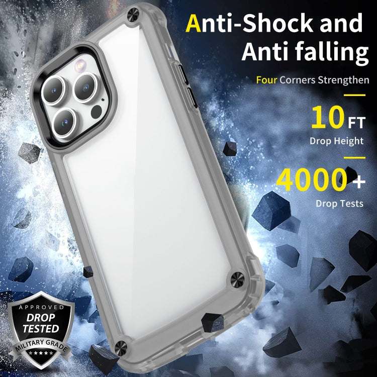For iPhone 12 Pro Max Skin Feel TPU + PC Phone Case(Transparent Black) - free shipping - PMC TechLife - Order now!