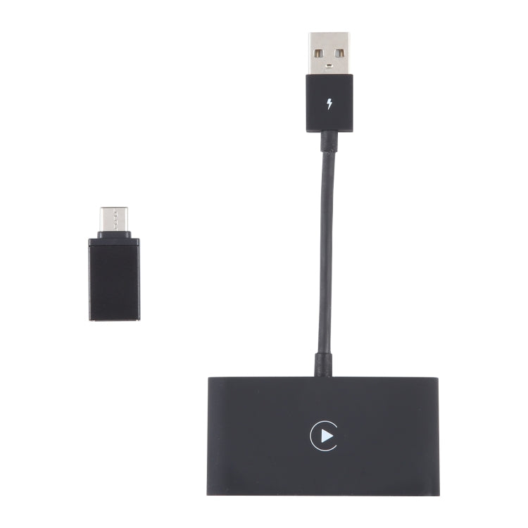 USB + USB-C / Type-C Wired to Wireless Carplay Adapter for iPhone(Black) - free shipping - PMC TechLife - Order now!