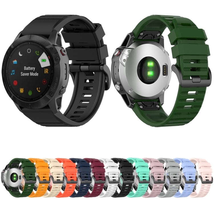 Compatible with Garmin Instinct 2X Solar Sports Silicone Watch Band(White) - Watch Bands by PMC TechLife | Online Shopping South Africa | PMC TechLife | Buy Now Pay Later Mobicred