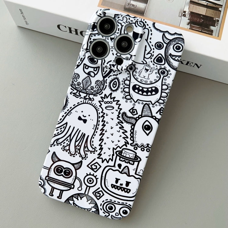 For iPhone 12 Pro Painted Pattern Precise Hole PC Phone Case(Bottle Monster) - iPhone 12 / 12 Pro Cases by PMC TechLife | Online Shopping South Africa | PMC TechLife