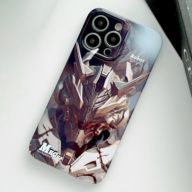 For iPhone 11 Pro Max Painted Pattern Precise Hole PC Phone Case(Golden Robot) - iPhone 11 Pro Max Cases by PMC TechLife | Online Shopping South Africa | PMC TechLife