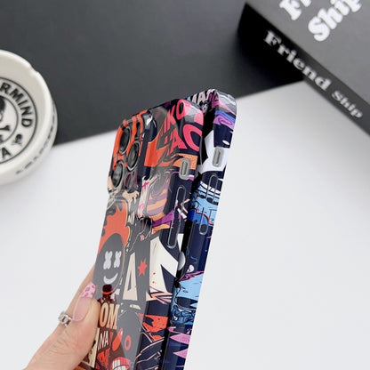 For iPhone 11 Pro Painted Pattern Precise Hole PC Phone Case(Working Comics) - iPhone 11 Pro Cases by PMC Jewellery | Online Shopping South Africa | PMC Jewellery