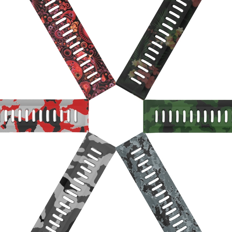 Compatible with Garmin Enduro 2 Camouflage Printed Silicone Watch Band(Grey+Army Camouflage) - free shipping - PMC TechLife - Order now!