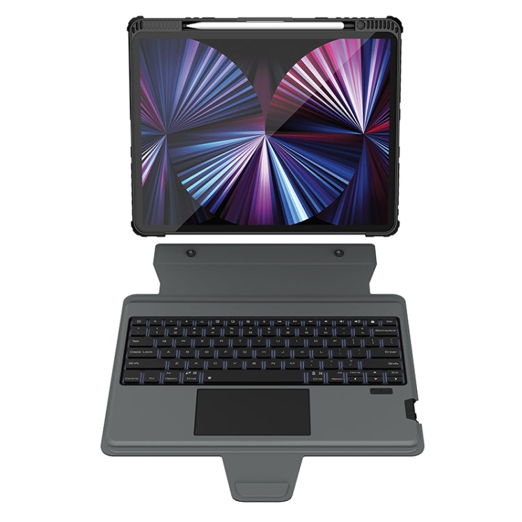 For iPad Pro 12.9 2020/2021/2022 Nillkin Bumper Combo Keyboard Case with Backlight - free shipping - PMC TechLife - Order now!