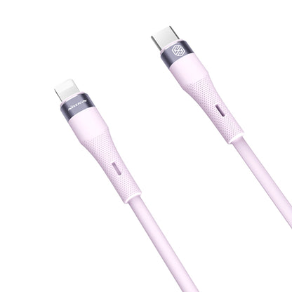 Nillkin 2.4A USB-C/Type-C to 8 Pin Silicone Data Cable, Length: 1.2m(Purple) - 2 in 1 Cable by NILLKIN | Online Shopping South Africa | PMC Jewellery