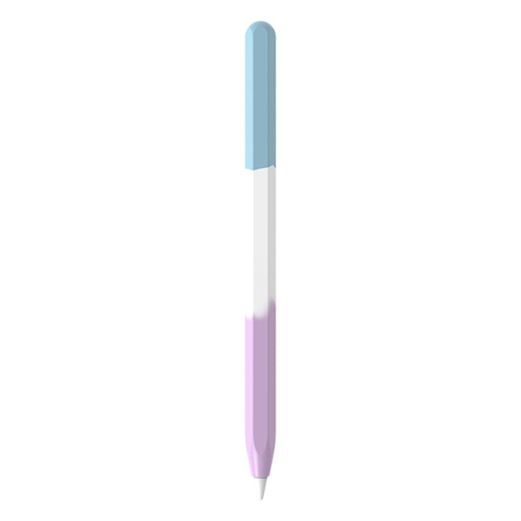 For Apple Pencil 1 LOVE MEI Rainbow Liquid Silicone Protective Pen Case(Blue) - Pencil Accessories by LOVE MEI | Online Shopping South Africa | PMC TechLife