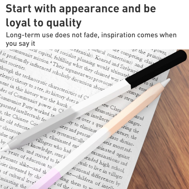 For Apple Pencil 1 LOVE MEI Rainbow Liquid Silicone Protective Pen Case(Yellow) - Pencil Accessories by LOVE MEI | Online Shopping South Africa | PMC TechLife | Buy Now Pay Later Mobicred