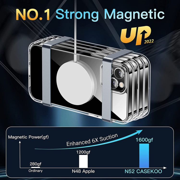 For iPhone 14 Pro Max LK Crystal Clear MagSafe Magnetic Phone Case(Transparent) - free shipping - PMC TechLife - Order now!