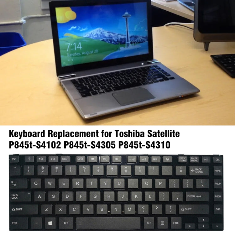For TOSHIBA L840 / L800 Keyboard with Frame - Replacement Keyboards by PMC TechLife | Online Shopping South Africa | PMC TechLife