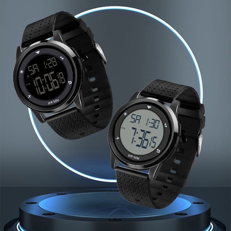 SPOVAN S100 Men Outdoor Multifunctional Waterproof Electronic Watch(Silver) - LED Digital Watches by SPOVAN | Online Shopping South Africa | PMC Jewellery | Buy Now Pay Later Mobicred