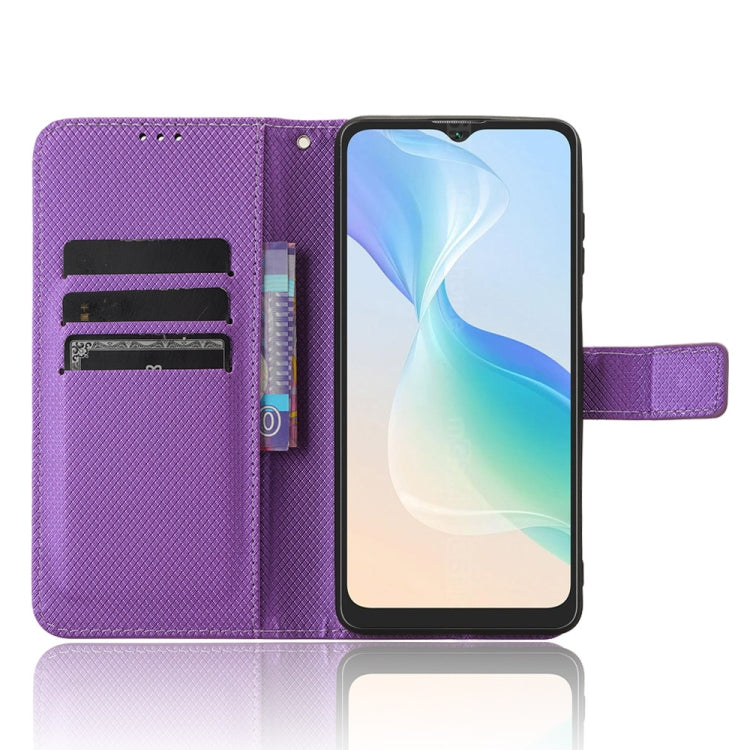 For Blackview Oscal C30 / C30 Pro Diamond Texture Leather Phone Case(Purple) - free shipping - PMC TechLife - Order now!