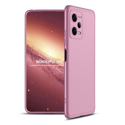 For Xiaomi Redmi Note 12 5G Global GKK Three Stage Splicing Full Coverage PC Phone Case(Rose Gold) - Note 12 Cases by GKK | Online Shopping South Africa | PMC Jewellery