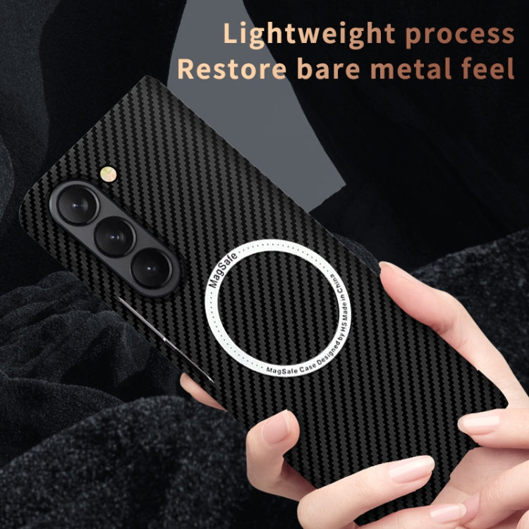For Samsung Galaxy Z Fold5 Carbon Fiber Texture MagSafe Magnetic Phone Case(Black) - free shipping - PMC TechLife - Order now!