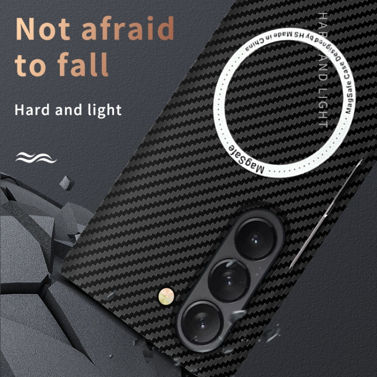 For Samsung Galaxy Z Fold5 Carbon Fiber Texture MagSafe Magnetic Phone Case(Black) - free shipping - PMC TechLife - Order now!