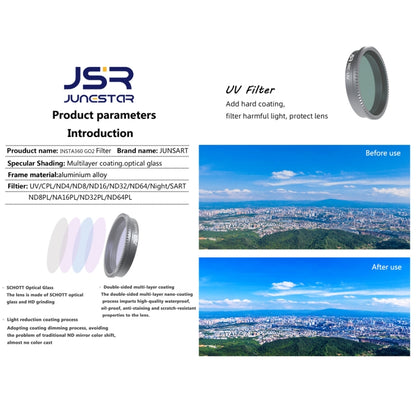 For Insta360 GO 2 / GO 3 JSR LS Series Camera Lens Filter, Filter:CPL - Len Accessories by JSR | Online Shopping South Africa | PMC Jewellery