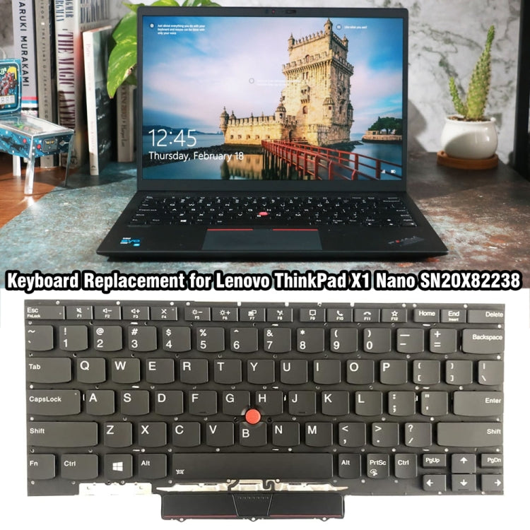 For Lenovo ThinkPad X1 Nano US Version Backlight Laptop Keyboard - Lenovo Spare Parts by PMC Jewellery | Online Shopping South Africa | PMC Jewellery